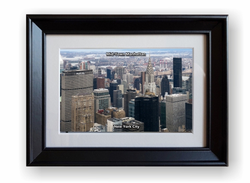 mid-town manhattan, new york city picture frame